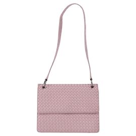 Bottega Veneta Flap Intrecciato Satin Rose