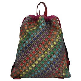Gucci Kinder Beuteltasche mit GG-Print aus beschichtetem Canvas Medium Mehrfarben