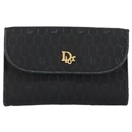Christian Dior Vintage Honeycomb Canvas Nero