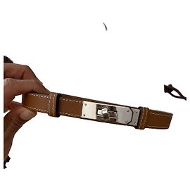 Hermès Cinto Hermes Kelly gold PHW Marrom