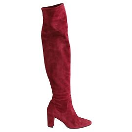 Lk Bennett Stiefel aus Wildleder bordeaux Bordeaux