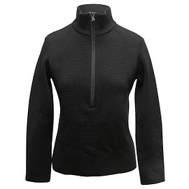 Black Prada Sport Wool 1/2 Zip Sweater Size IT 44 Black