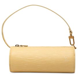 Bolso de mano Louis Vuitton Epi Pochette Papillon Amarillo Amarillo
