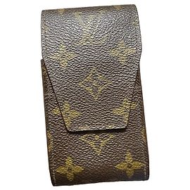 Louis Vuitton Pochette Étui cigarette Monogram toile marron Marron Monogramme