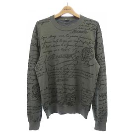 Berluti Strickoberteil Grün Khaki Grün Khaki