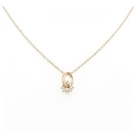 Autre Marque Colar de Diamantes Au750 Dourado