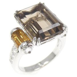 Autre Marque Anillo Mauboussin de oro blanco 750 con piedra de color Plata