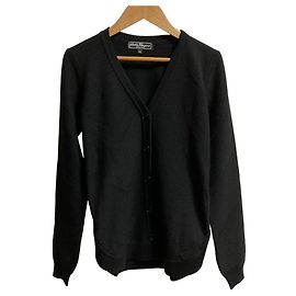Salvatore Ferragamo Wool Knit Cardigan Black