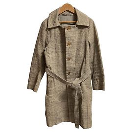 Autre Marque Casaco longo de algodão 45R Marrom