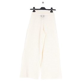 Eric Bompard Pantalon en coton blanc Blanc
