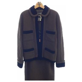 Chanel Vintage Set Braun Schwarz