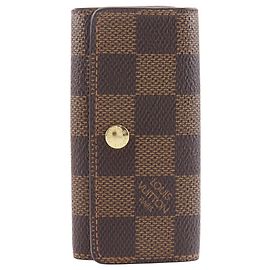 Étui à clés Louis Vuitton Multicles 4 Damier Canvas Marron