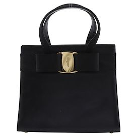 Bolsa 2way Salvatore Ferragamo Vara Ribbon em bezerro Preto