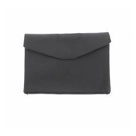 Cos Bolso de mano de cuero negro Negro