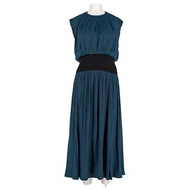 Autre Marque Vestido largo azul FLORERE Azul