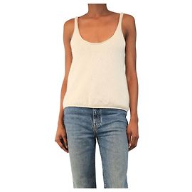 Autre Marque Cream cashmere tank top - size XS Cream