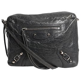 Balenciaga Bolsa tiracolo Grey Classic Reporter Cinza