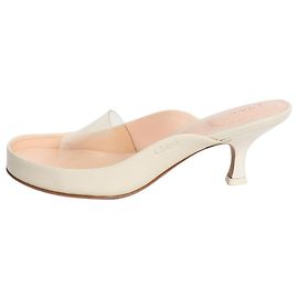 Chloé Mules de salto Junie marfim suave - size EU 37 Cru