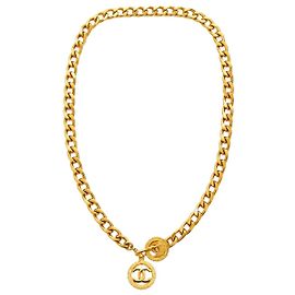 Chanel Cinto de corrente Gold Coco Mark Dourado