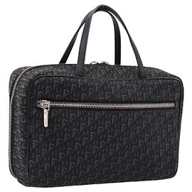 Sac à main Christian Dior Trotter Canvas Noir Argent Autre
