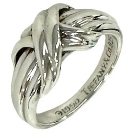 Autre Marque Tiffany & Co. Vintage Signature Band Ring Silvery