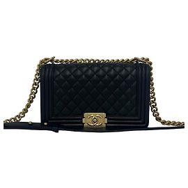 Borsa a tracolla e pouch Chanel Boy in pelle Nero