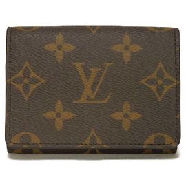Louis Vuitton Monogram Card Case Brown