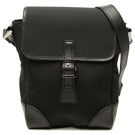 Borsa crossbody Gucci in nylon nero Nero