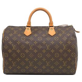 Louis Vuitton Brown Monogram Speedy 35 Braun