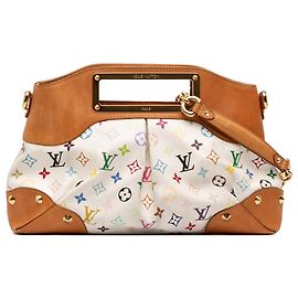 Louis Vuitton White Monogram Multicolore Judy MM Andere