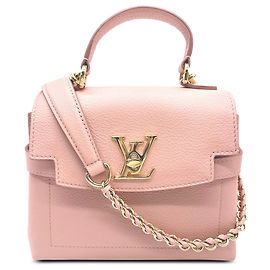 Louis Vuitton Pink Taurillon Mini LockMe Ever Pink