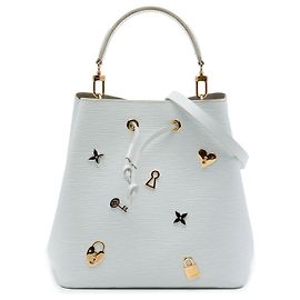 Louis Vuitton White Epi Love Lock Neonoe Bianco