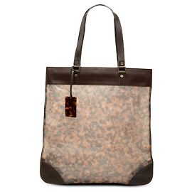 Céline Tote Celine em PVC com acabamentos em couro marrom Outro Castanho escuro