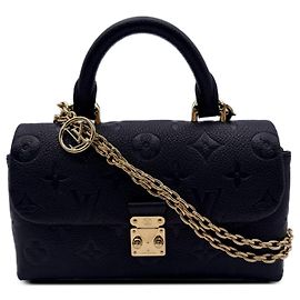 Louis Vuitton Black Monogram Empreinte Nano Madeleine Preto