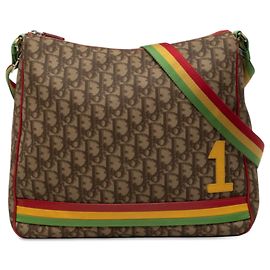 Bolsa Tiracolo Dior Beige Oblique Canvas Rasta Bege