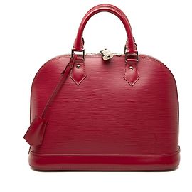 Louis Vuitton Red Epi Alma PM Rosso