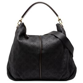 Louis Vuitton Black Monogram Mahina Selene MM Noir