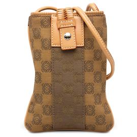 Bandolera para móvil LOEWE de lona Anagram marrón Castaño