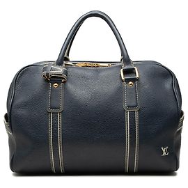 Louis Vuitton Blue Tobago Carryall Blue Navy blue