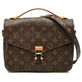 Louis Vuitton Brown Monogram Pochette Metis Castaño