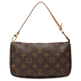 Louis Vuitton Monogram Pochette Accessoires Mini Handbag Marron