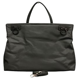 Borsa tote 2 in 1 in nylon Salvatore Ferragamo Nero