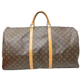 Borsa Boston Keepall 60 Louis Vuitton Marrone