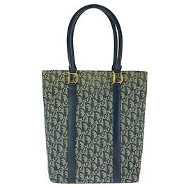 Borsa Tote Dior Trotter Christian Dior Blu navy