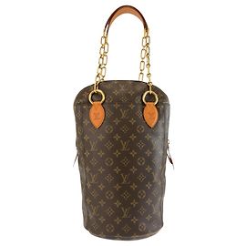 Bolsa tote perfurada Monogram Louis Vuitton Marrom Monograma