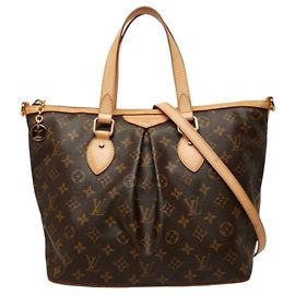Louis Vuitton Monogram Palermo PM Handbag Brown