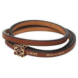 Pulseira Twist Anagram Loewe Marrom