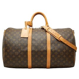 Louis Vuitton Monogram Keepall Bandoulière 50 Marrom