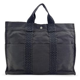 Hermès Fourre-tout Herline Canvas Noir