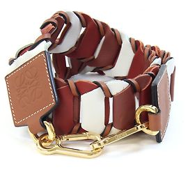 Cintura a Spalla Anagram Loewe Marrone Bianco